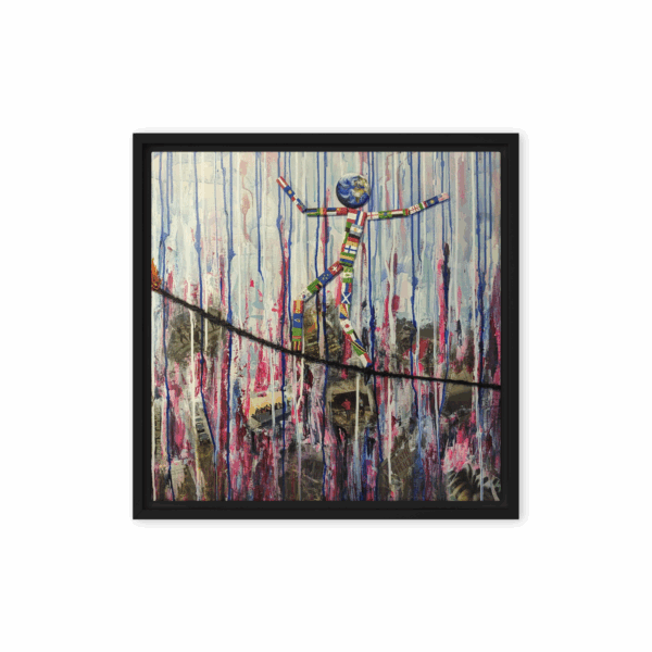 Gerahmte Leinwand "Ohne Titel" – Bild 3