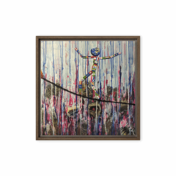 Gerahmte Leinwand "Ohne Titel" – Bild 5