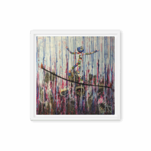 Gerahmte Leinwand "Ohne Titel"