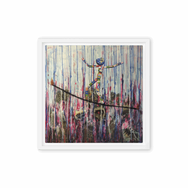 Gerahmte Leinwand "Ohne Titel"