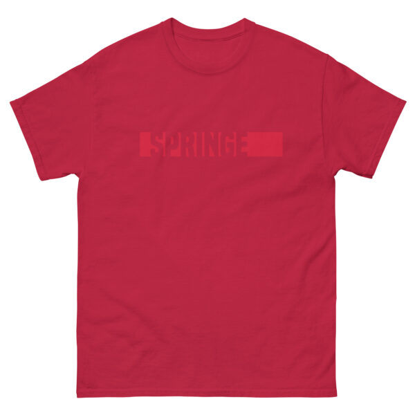 T-Shirt "Springe Balken" Dunkel Unisex – Bild 15