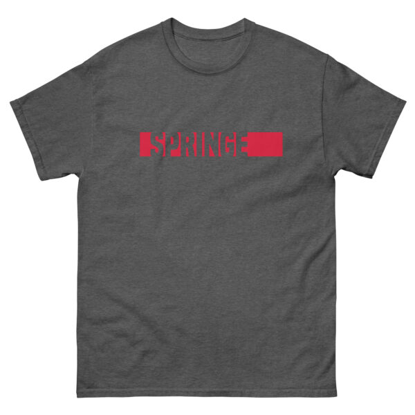 T-Shirt "Springe Balken" Dunkel Unisex – Bild 19