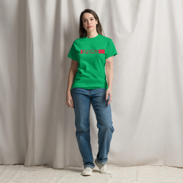 T-Shirt "Springe Balken" Unisex – Bild 2