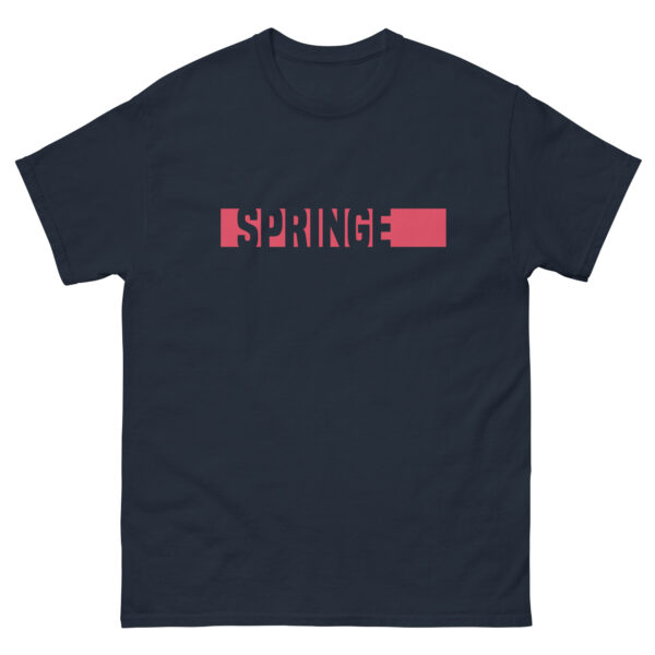 T-Shirt "Springe Balken" Dunkel Unisex – Bild 7