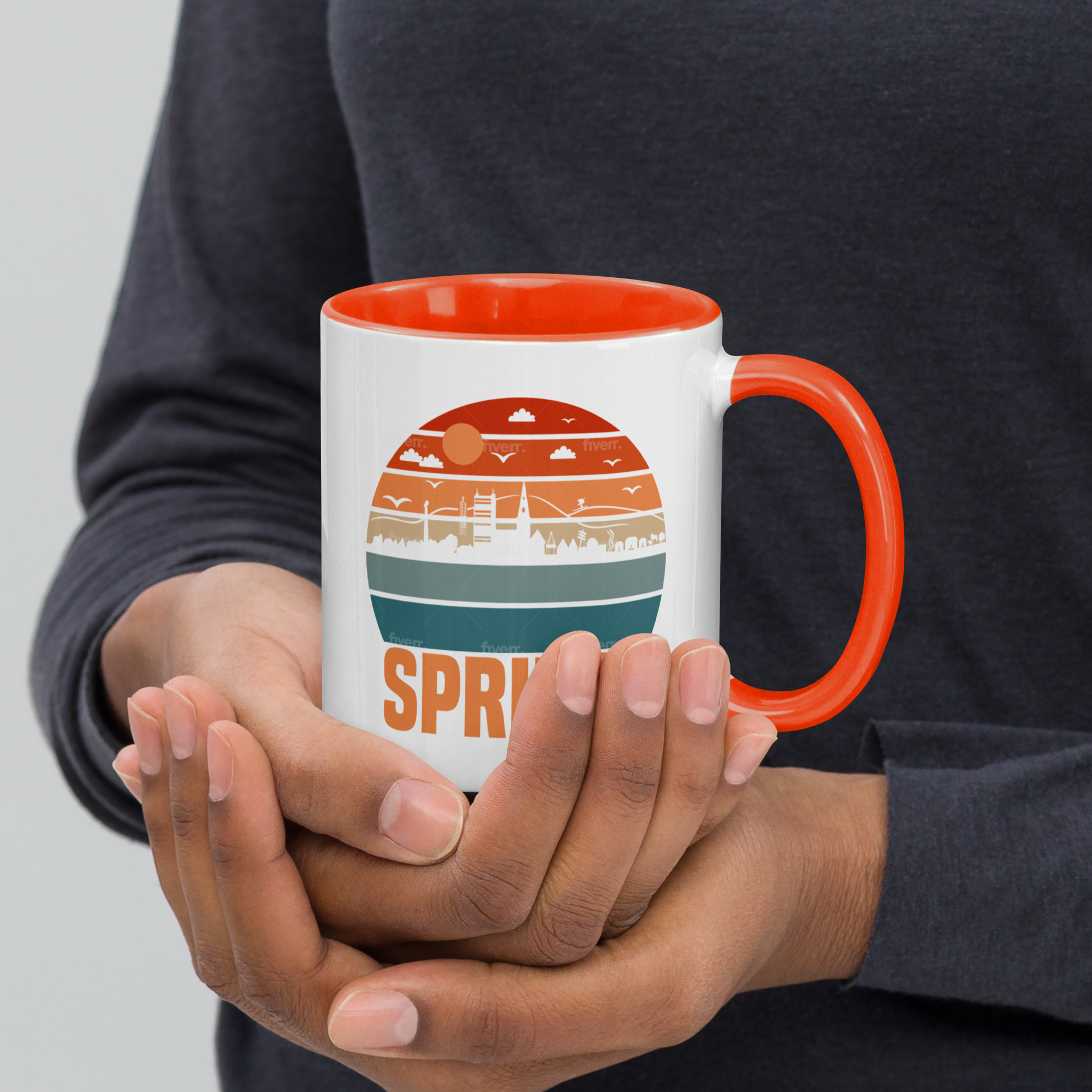 Tasse mit farbiger Innenseite – Bild 5
